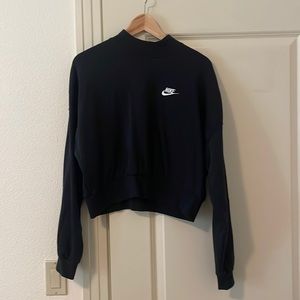 Nike black mock neck sweatshirt